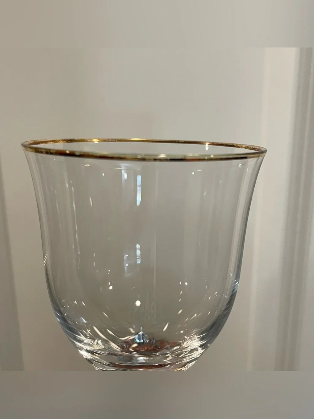 Marquis By Waterford Crystal Eternity Gold Wine Glasses, Set of 2.